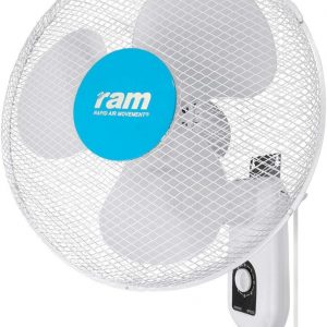 Ram 400mm (16”) Oscillating Wall Fan 3 Speed