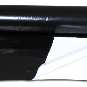 Black/White Extra Thick Sheeting 125mu 2M Wide