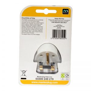 Alternative view of Euro To UK Plug Adapter