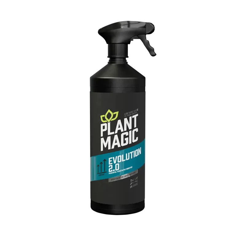 Plant Magic Evolution 2.0 foliar spray with current black and teal label