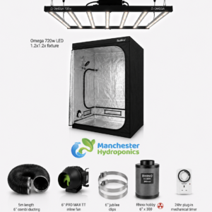 1.2m x 1.2m Complete 720W LED Grow Tent Kit