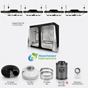 2.4m x 2.4m Complete 720W LED Grow Tent Kit