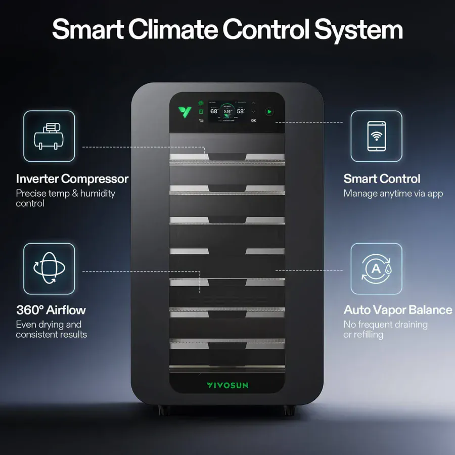 VIVOSUN VCure Smart Drying & Curing System | Automated Climate Control - Image 8