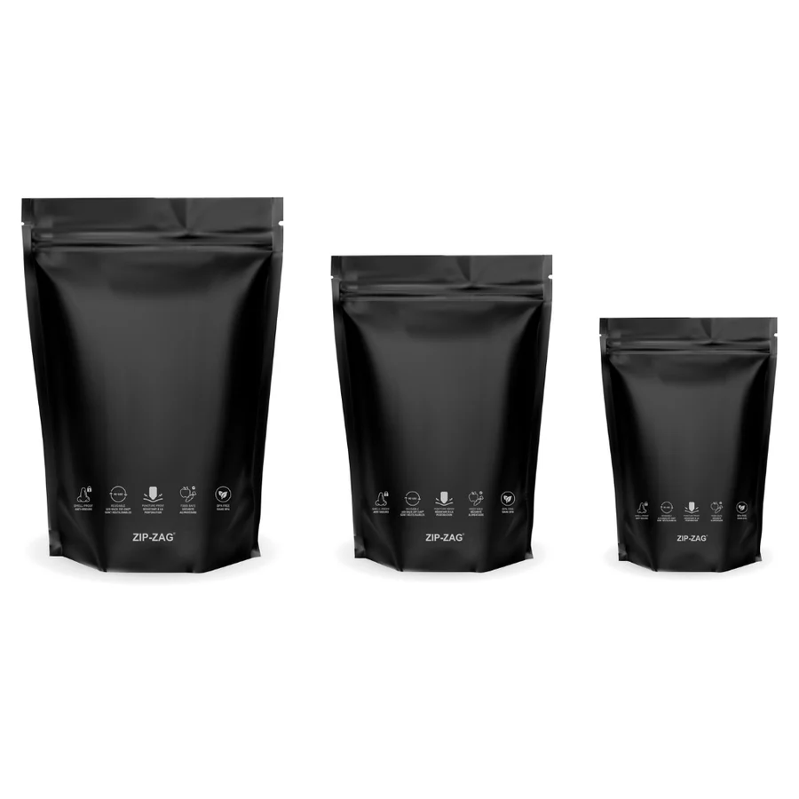 Zip-Zag Black Smell Proof Storage Bag - Image 3