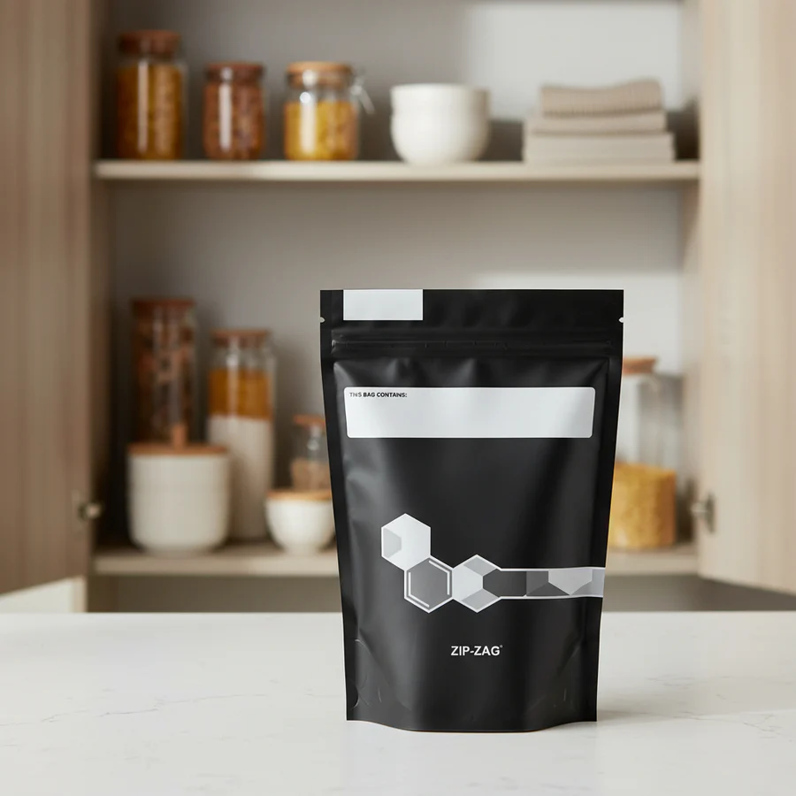 Zip-Zag Black Smell Proof Storage Bag - Image 4
