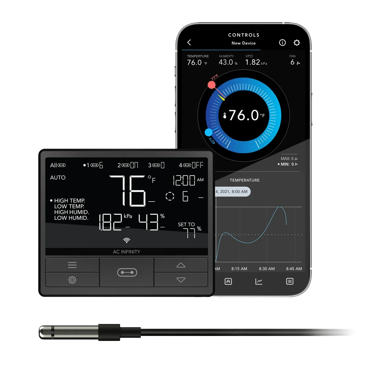 AC Infinity Controller 69 Pro - Smart UIS Temperature & VPD Controller