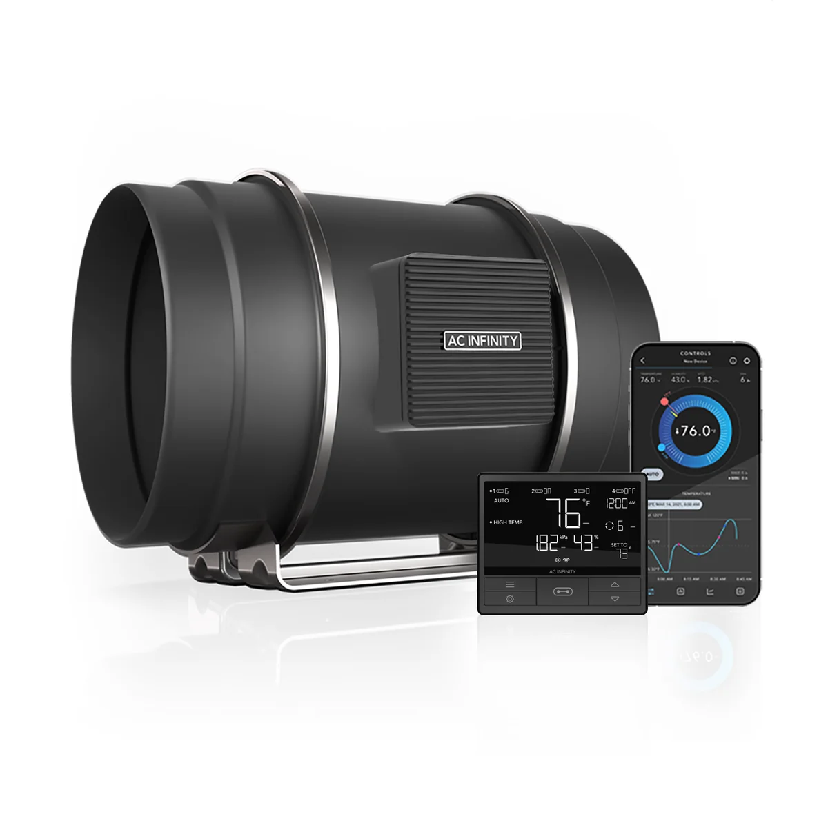 AC Infinity Cloudline Pro T-Series Inline Fan - Temp, Humidity & VPD - Image 5