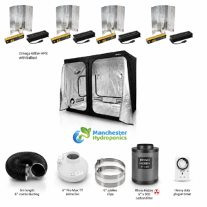 2.4m x 2.4m Complete 600W HPS Grow Tent Kit