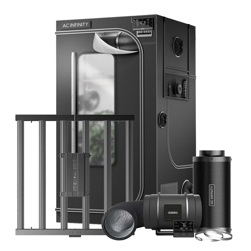 AC Infinity 500w LED Complete Grow Tent Kit 1.2m x 1.2m x 2.0m